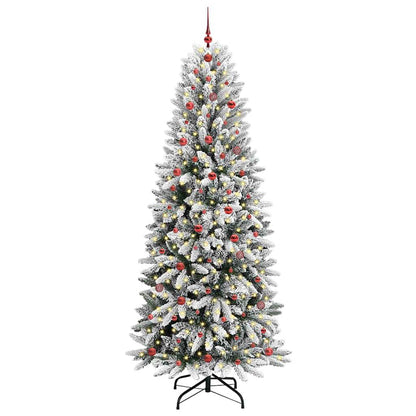 Umělý Vánoční Stromeček Bílá 240 Cm Pvc, Plast, Ocel A Pe