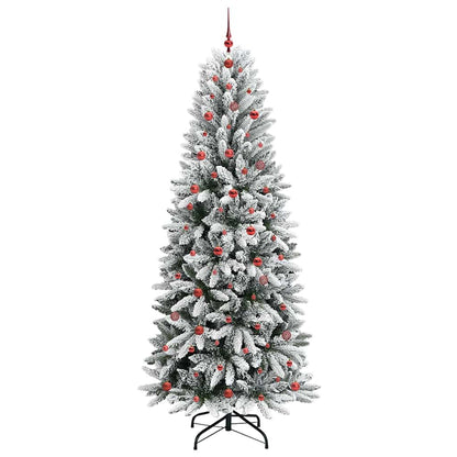 Umělý Vánoční Stromeček Bílá 240 Cm Pvc, Plast, Ocel A Pe