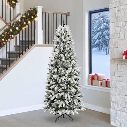Umělý Vánoční Stromeček Bílá 240 Cm Pvc, Plast, Ocel A Pe