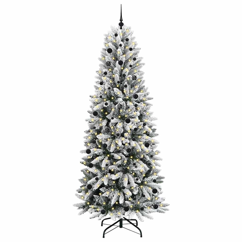 Umělý Vánoční Stromeček Bílá 240 Cm Pvc, Plast, Ocel A Pe