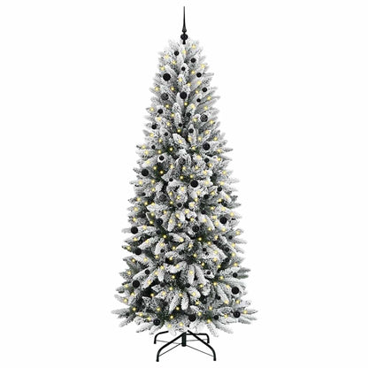 Umělý Vánoční Stromeček Bílá 240 Cm Pvc, Plast, Ocel A Pe