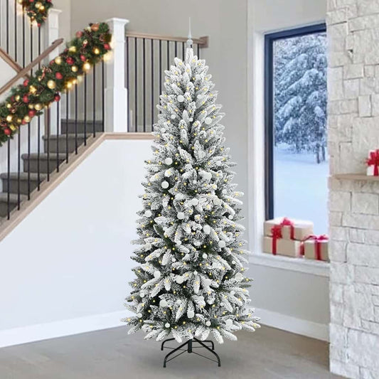 Umělý Vánoční Stromeček Bílá 240 Cm Pvc, Plast, Ocel A Pe