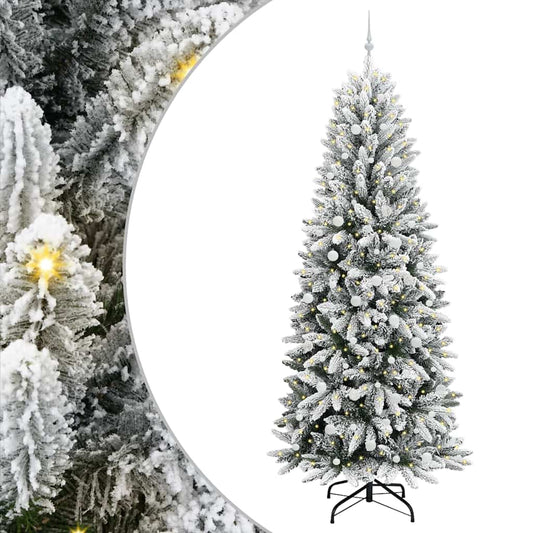 Umělý Vánoční Stromeček Bílá 240 Cm Pvc, Plast, Ocel A Pe