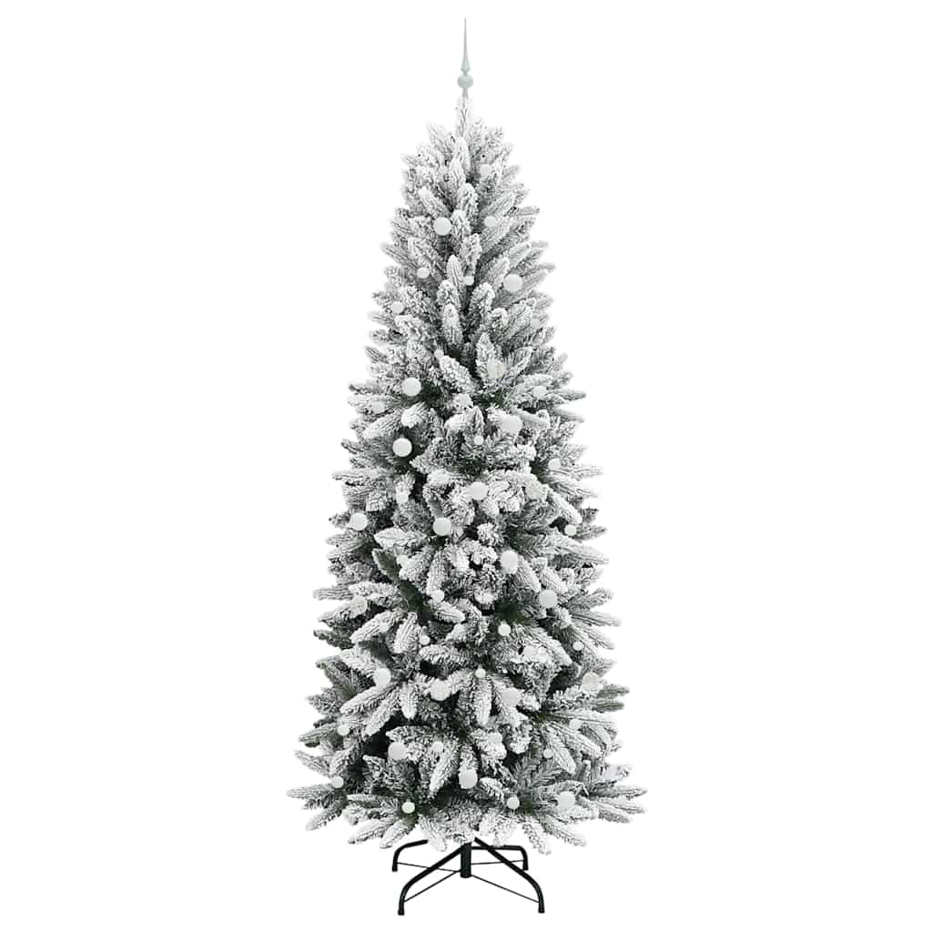 Umělý Vánoční Stromeček Bílá 240 Cm Pvc, Plast, Ocel A Pe