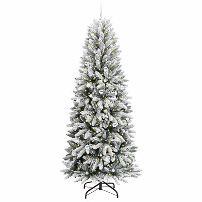 Umělý Vánoční Stromeček Bílá 240 Cm Pvc, Plast, Ocel A Pe