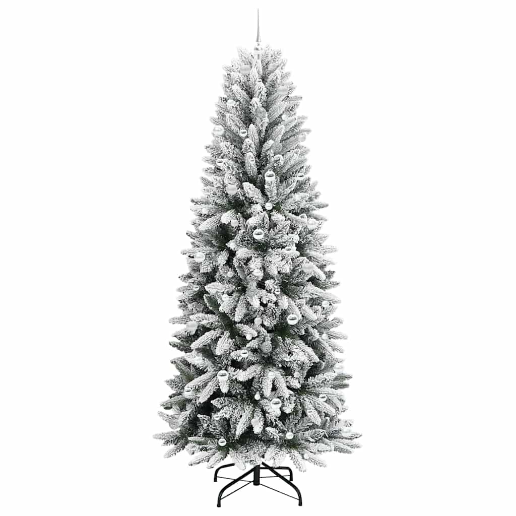 Umělý Vánoční Stromeček Bílá 240 Cm Pvc, Plast, Ocel A Pe