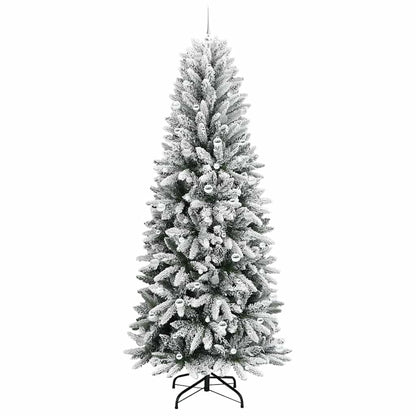 Umělý Vánoční Stromeček Bílá 240 Cm Pvc, Plast, Ocel A Pe