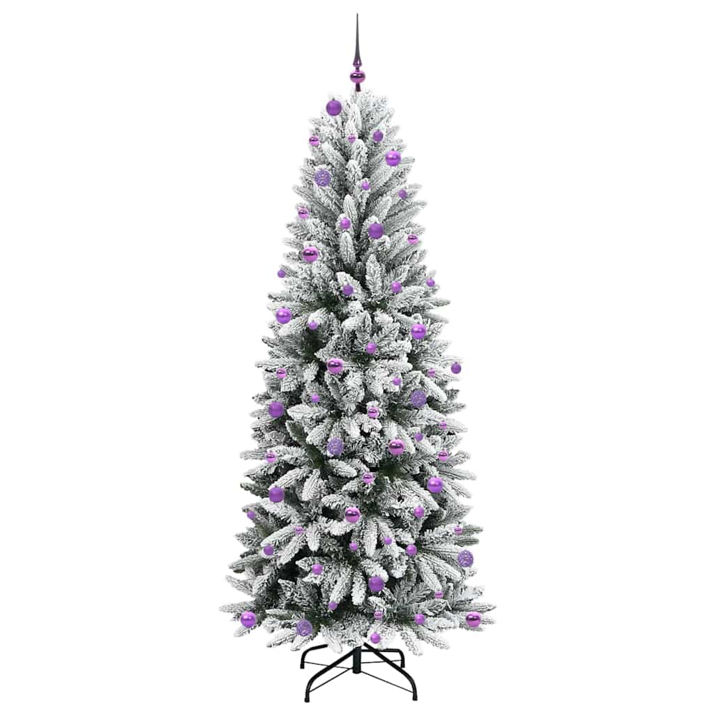 Umělý Vánoční Stromeček Bílá 240 Cm Pvc, Plast, Ocel A Pe