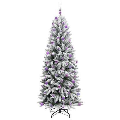 Umělý Vánoční Stromeček Bílá 240 Cm Pvc, Plast, Ocel A Pe