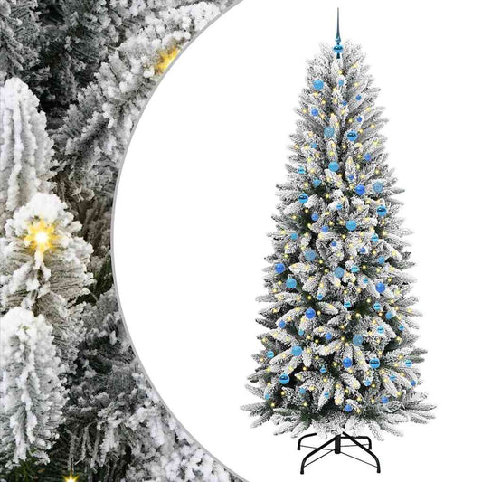 Umělý Vánoční Stromeček Bílá 240 Cm Pvc, Plast, Ocel A Pe