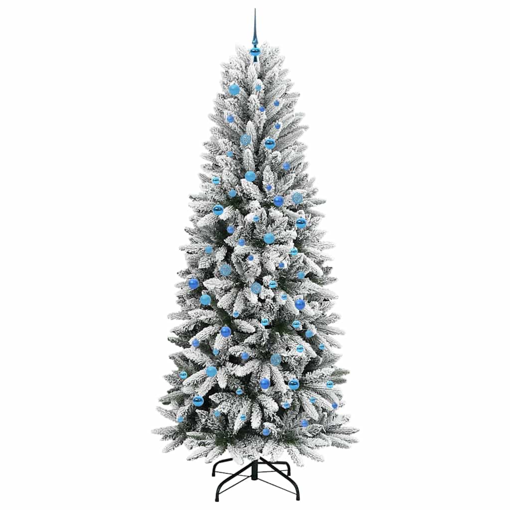 Umělý Vánoční Stromeček Bílá 240 Cm Pvc, Plast, Ocel A Pe