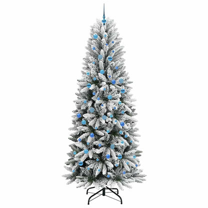 Umělý Vánoční Stromeček Bílá 240 Cm Pvc, Plast, Ocel A Pe