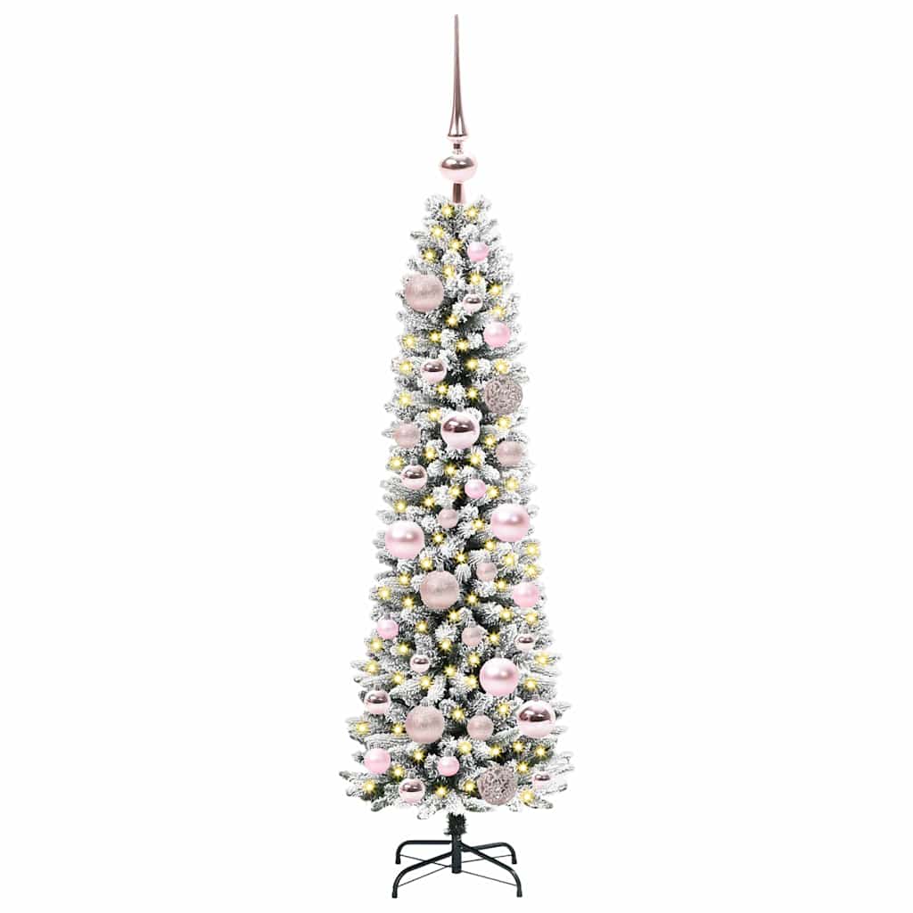 Umělý Vánoční Stromeček Bílá 120 Cm Pvc, Kov A Plast
