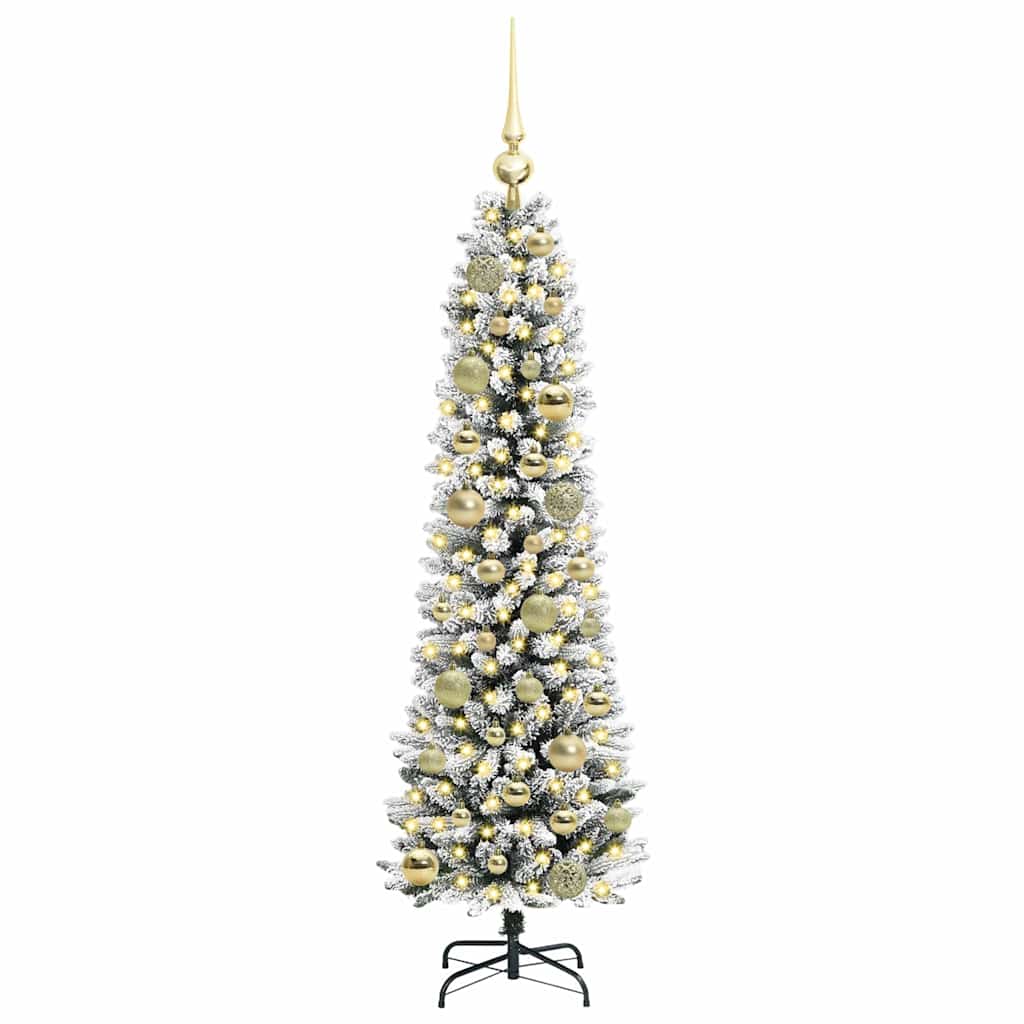 Umělý Vánoční Stromeček Bílá 120 Cm Pvc, Kov A Plast