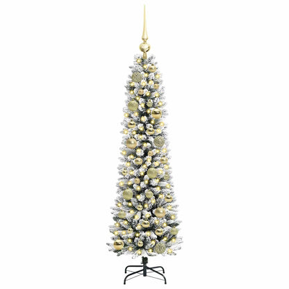 Umělý Vánoční Stromeček Bílá 120 Cm Pvc, Kov A Plast