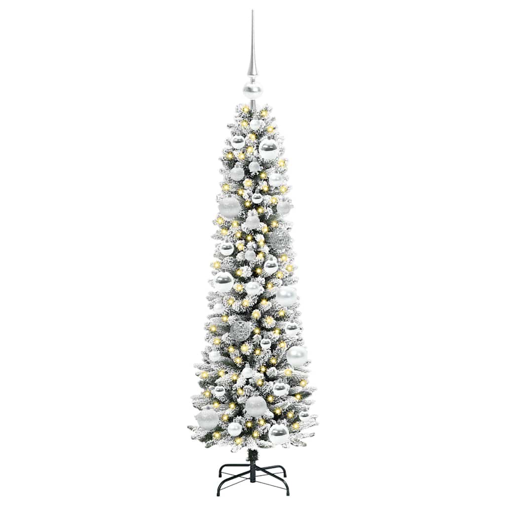 Umělý Vánoční Stromeček Bílá 120 Cm Pvc, Kov A Plast