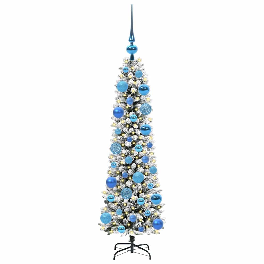Umělý Vánoční Stromeček Bílá 120 Cm Pvc, Kov A Plast