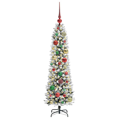 Umělý Vánoční Stromeček Bílá 120 Cm Pvc, Kov A Plast