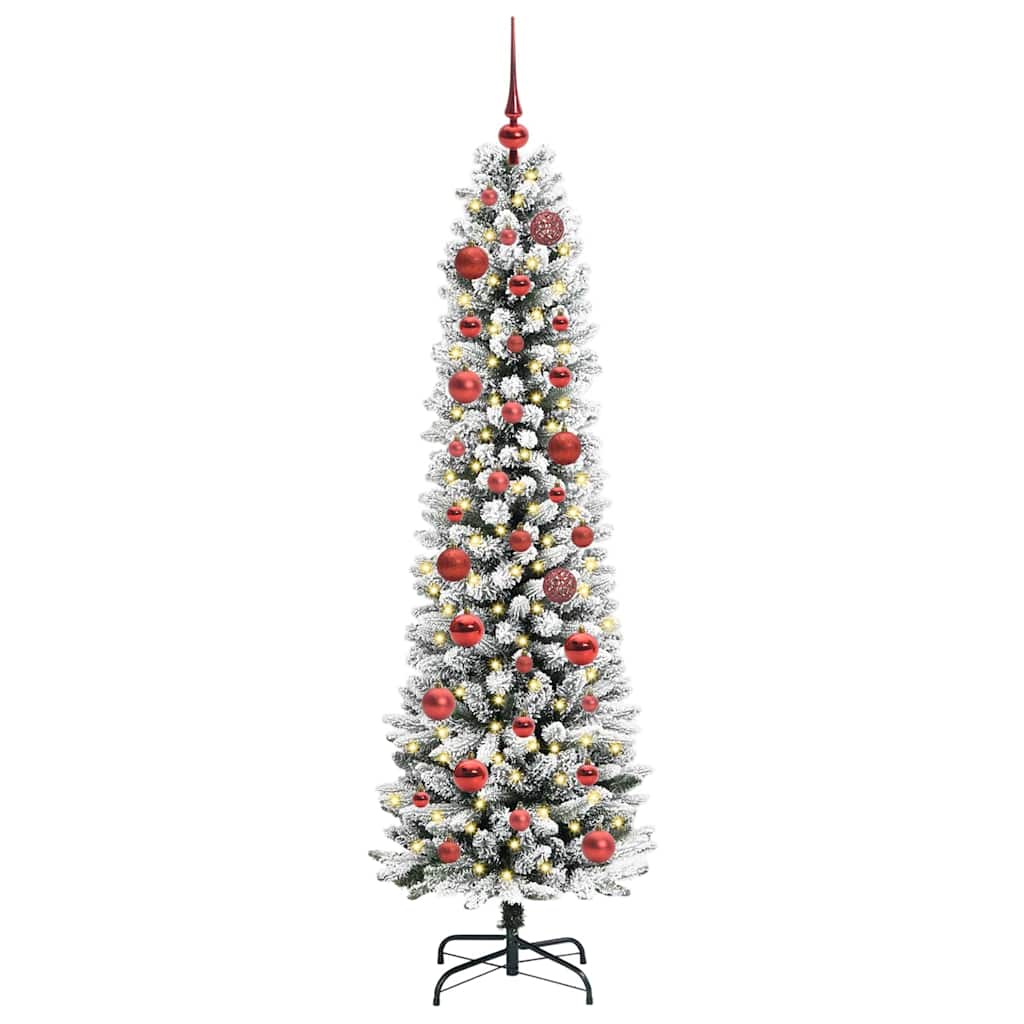 Umělý Vánoční Stromeček Bílá 150 Cm Pvc, Kov A Plast