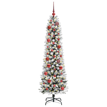 Umělý Vánoční Stromeček Bílá 150 Cm Pvc, Kov A Plast