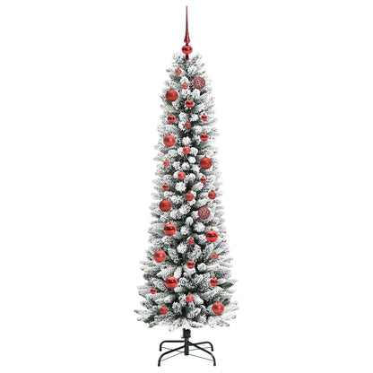 Umělý Vánoční Stromeček Bílá 150 Cm Pvc, Kov A Plast
