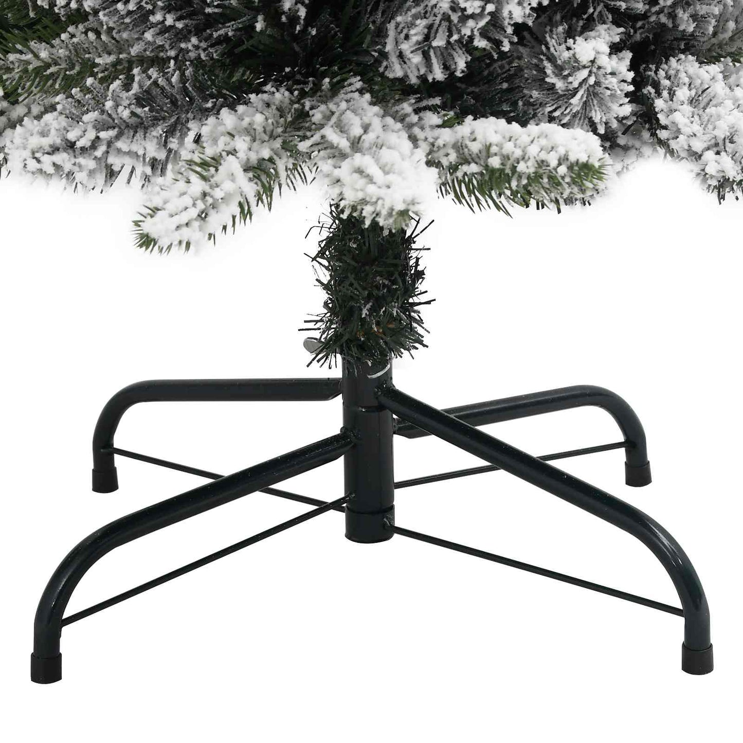Umělý Vánoční Stromeček Bílá 150 Cm Pvc, Kov A Plast