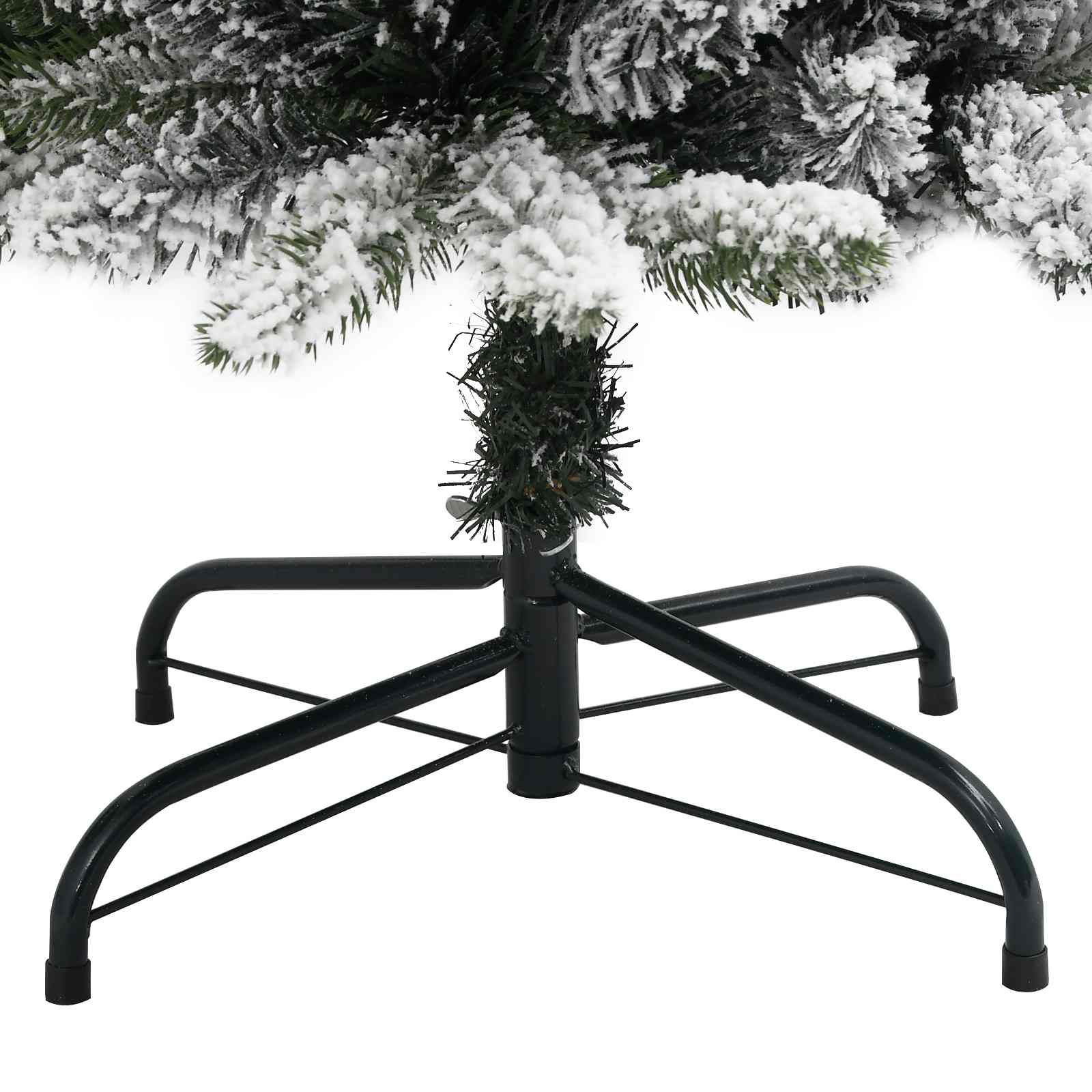Umělý Vánoční Stromeček Bílá 150 Cm Pvc, Kov A Plast