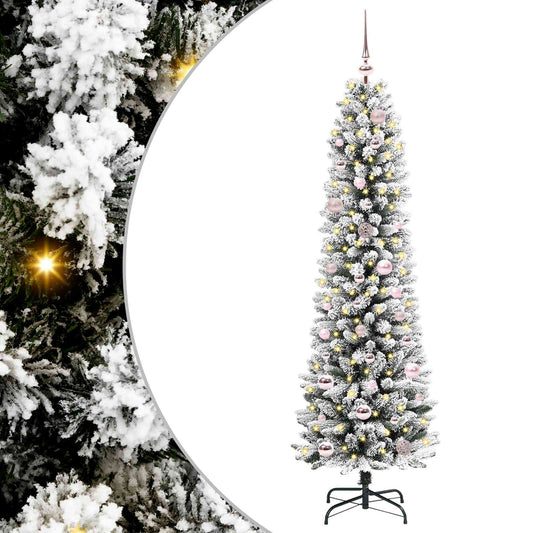 Umělý Vánoční Stromeček Bílá 150 Cm Pvc, Kov A Plast