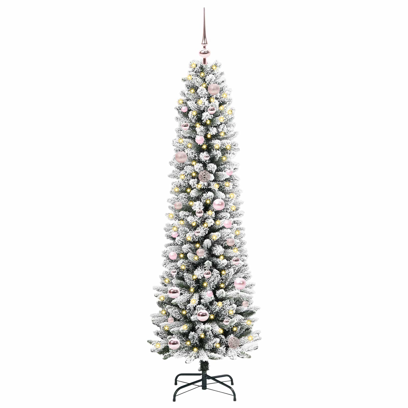 Umělý Vánoční Stromeček Bílá 150 Cm Pvc, Kov A Plast
