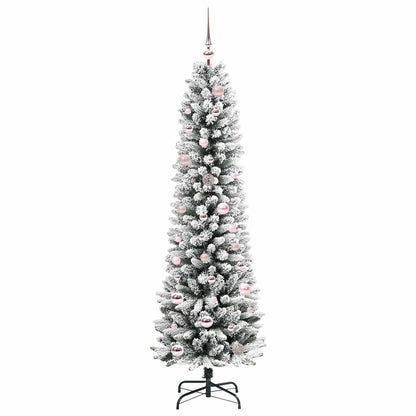 Umělý Vánoční Stromeček Bílá 150 Cm Pvc, Kov A Plast