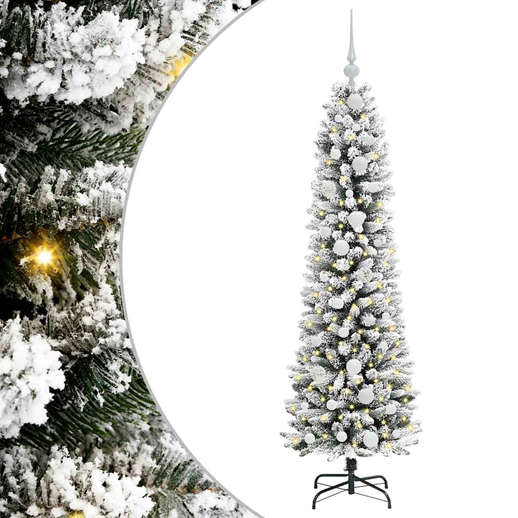 Umělý Vánoční Stromeček Bílá 150 Cm Pvc, Kov A Plast