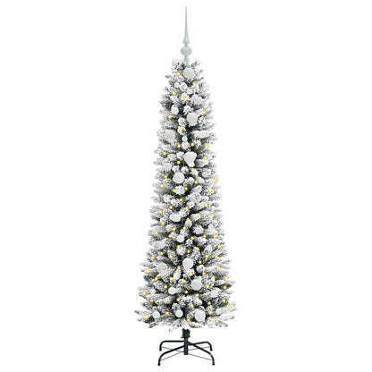 Umělý Vánoční Stromeček Bílá 150 Cm Pvc, Kov A Plast
