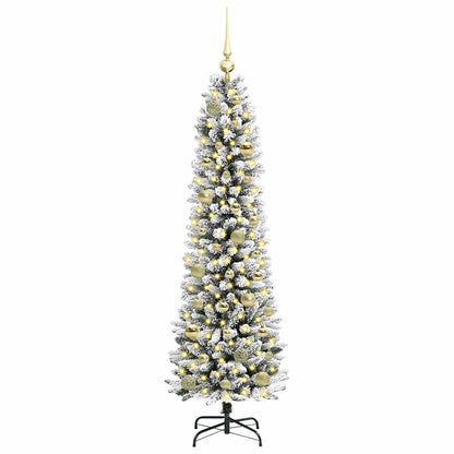 Umělý Vánoční Stromeček Bílá 150 Cm Pvc, Kov A Plast