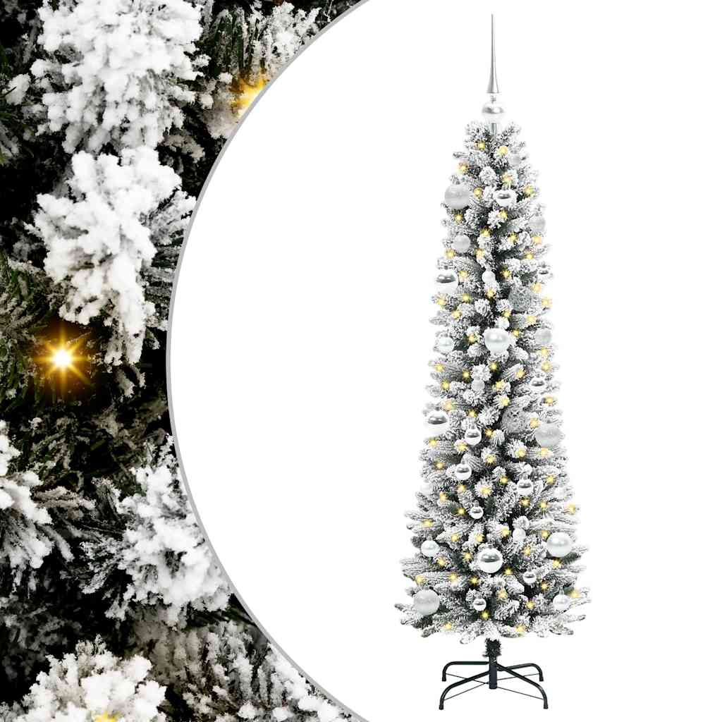 Umělý Vánoční Stromeček Bílá 150 Cm Pvc, Kov A Plast