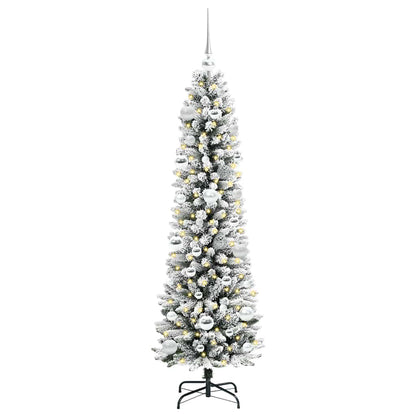 Umělý Vánoční Stromeček Bílá 150 Cm Pvc, Kov A Plast