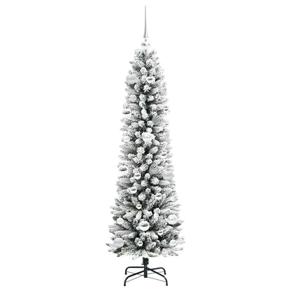 Umělý Vánoční Stromeček Bílá 150 Cm Pvc, Kov A Plast