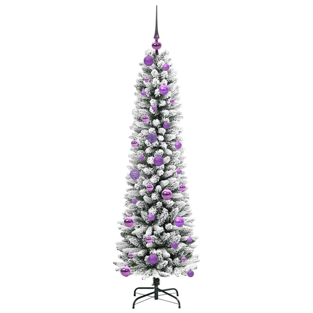 Umělý Vánoční Stromeček Bílá 150 Cm Pvc, Kov A Plast