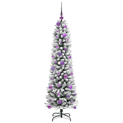 Umělý Vánoční Stromeček Bílá 150 Cm Pvc, Kov A Plast