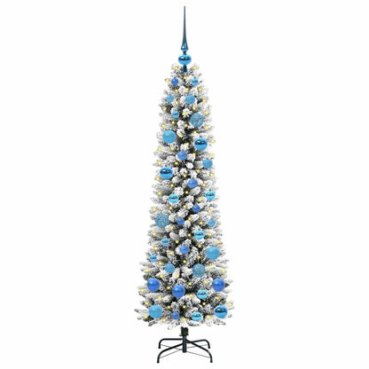 Umělý Vánoční Stromeček Bílá 150 Cm Pvc, Kov A Plast