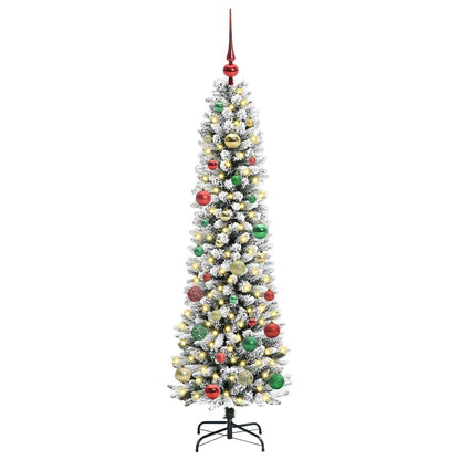 Umělý Vánoční Stromeček Bílá 150 Cm Pvc, Kov A Plast
