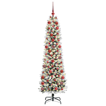Umělý Vánoční Stromeček Bílá 180 Cm Pvc, Kov A Plast