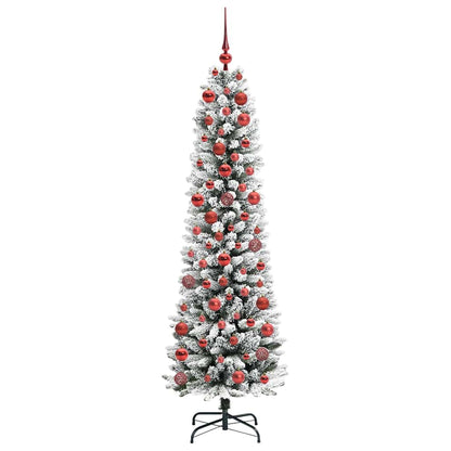Umělý Vánoční Stromeček Bílá 180 Cm Pvc, Kov A Plast