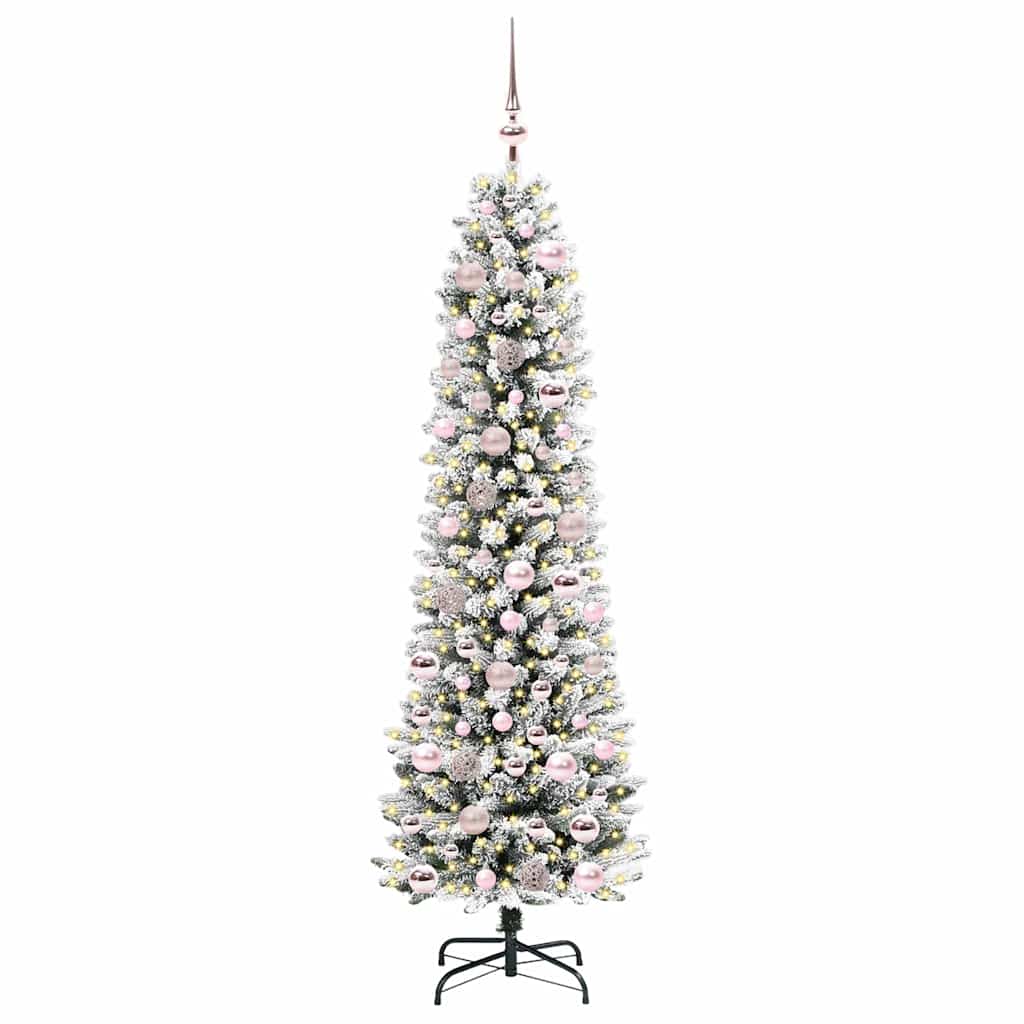 Umělý Vánoční Stromeček Bílá 180 Cm Pvc, Kov A Plast