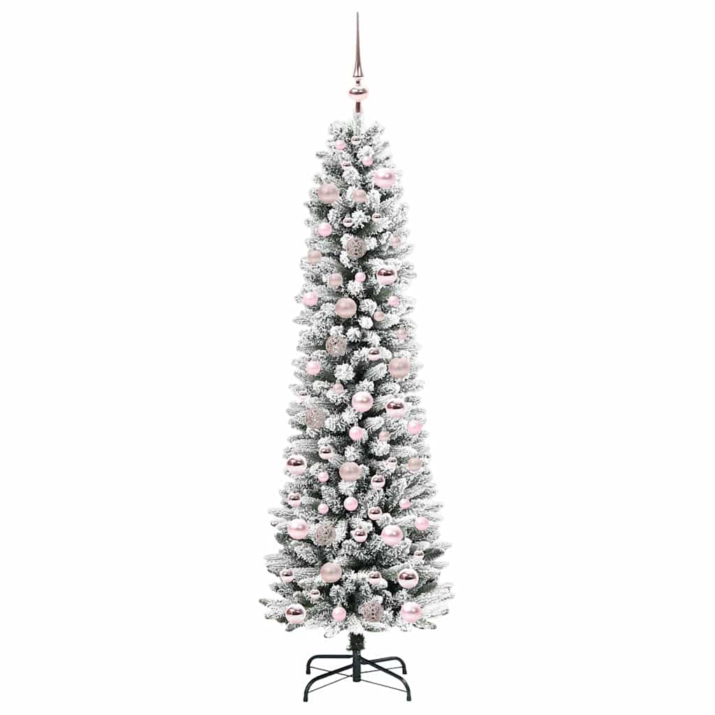 Umělý Vánoční Stromeček Bílá 180 Cm Pvc, Kov A Plast