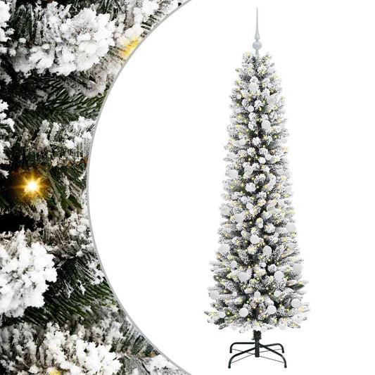 Umělý Vánoční Stromeček Bílá 180 Cm Pvc, Kov A Plast