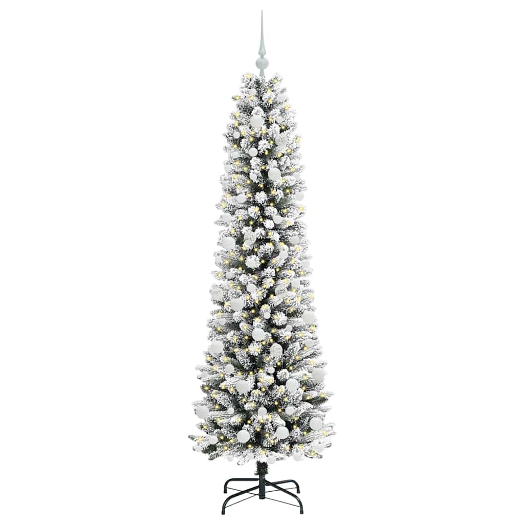 Umělý Vánoční Stromeček Bílá 180 Cm Pvc, Kov A Plast