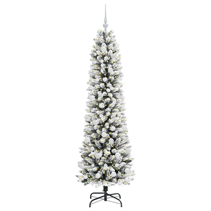 Umělý Vánoční Stromeček Bílá 180 Cm Pvc, Kov A Plast