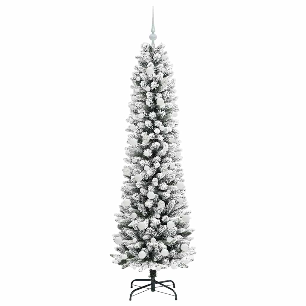 Umělý Vánoční Stromeček Bílá 180 Cm Pvc, Kov A Plast