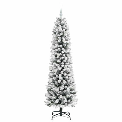 Umělý Vánoční Stromeček Bílá 180 Cm Pvc, Kov A Plast