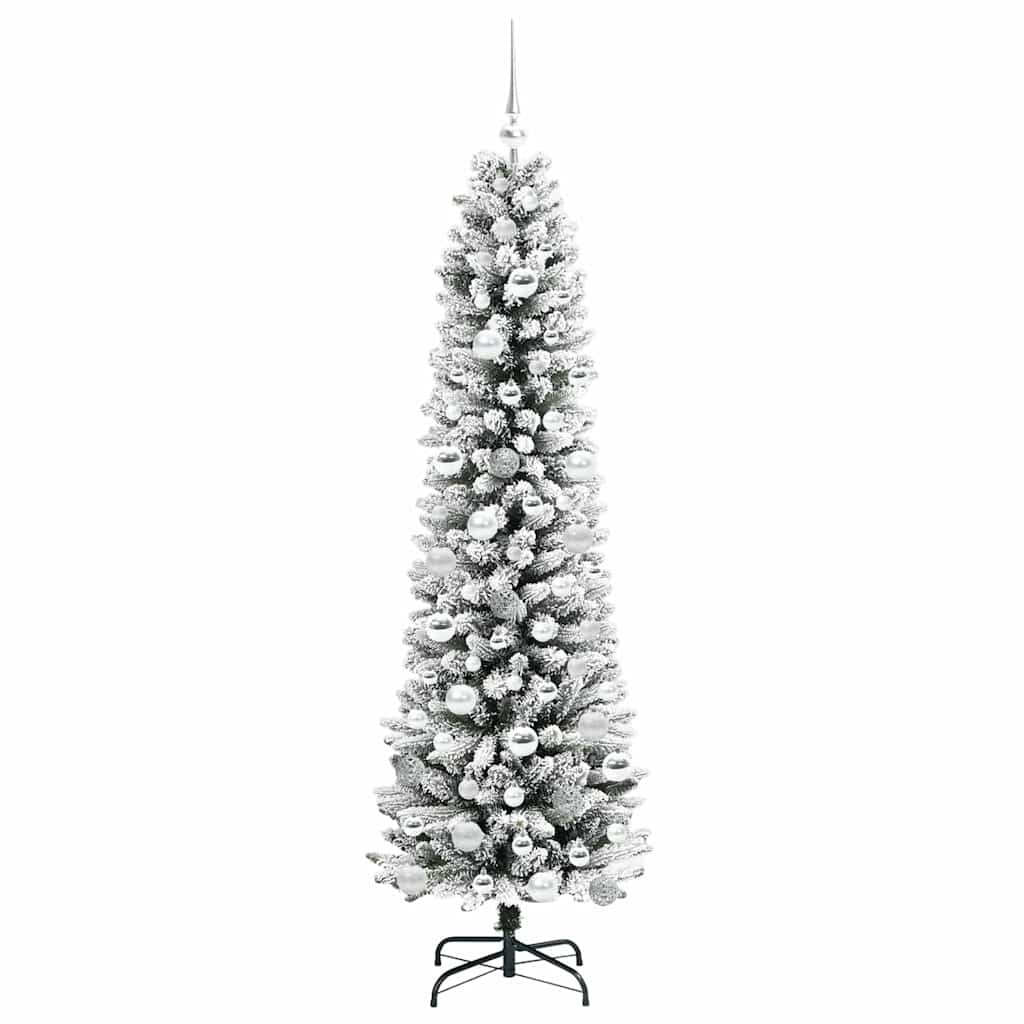 Umělý Vánoční Stromeček Bílá 180 Cm Pvc, Kov A Plast